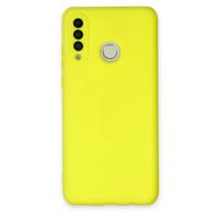 Newface Huawei P30 Lite Kılıf Nano içi Kadife Silikon - Sarı