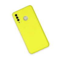 Newface Huawei P30 Lite Kılıf Nano içi Kadife Silikon - Sarı