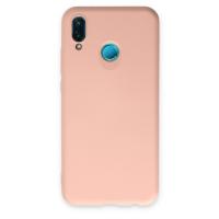 Newface Huawei P20 Lite Kılıf Nano içi Kadife Silikon - Pudra