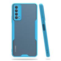 Newface Huawei P Smart 2021 Kılıf Platin Silikon - Mavi