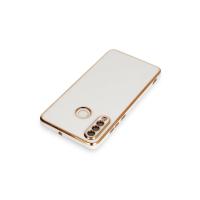 Newface Huawei P30 Lite Kılıf Volet Silikon - Beyaz