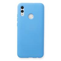 Newface Huawei P Smart 2019 Kılıf Nano içi Kadife Silikon - Mavi