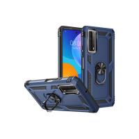 Newface Huawei P Smart 2021 Kılıf Sofya Yüzüklü Silikon Kapak - Lacivert