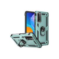 Newface Huawei P Smart 2021 Kılıf Sofya Yüzüklü Silikon Kapak - Yeşil