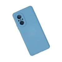 Newface Huawei Nova 9 SE Kılıf Nano içi Kadife Silikon - Mavi