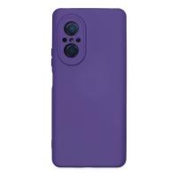 Newface Huawei Nova 9 SE Kılıf Nano içi Kadife Silikon - Mor