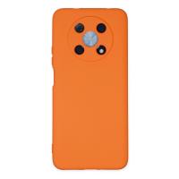 Newface Huawei Nova Y90 Kılıf Nano içi Kadife Silikon - Turuncu