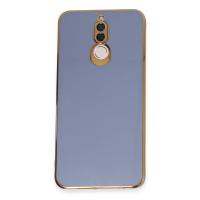 Newface Huawei Mate 10 Lite Kılıf Volet Silikon - Mavi