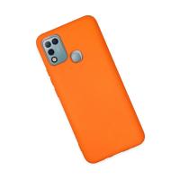 Newface İnfinix Hot 10 Play Kılıf Nano içi Kadife Silikon - Turuncu
