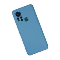 Newface İnfinix Hot 11s Kılıf Nano içi Kadife Silikon - Mavi