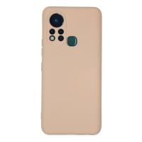 Newface İnfinix Hot 11s Kılıf Nano içi Kadife Silikon - Pudra