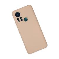 Newface İnfinix Hot 11s Kılıf Nano içi Kadife Silikon - Pudra