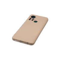 Newface İnfinix Hot 11s Kılıf Nano içi Kadife Silikon - Pudra