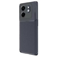 Newface İnfinix Smart 9 Kılıf Auto Focus Karbon Kapak - Lacivert