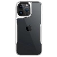 Newface iPhone 15 Pro Max Kılıf Boyi Silikon Kapak - Gümüş