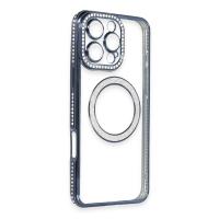 Newface iPhone 16 Pro Kılıf Joke Simli Magneticsafe Kılıf - Lacivert