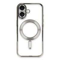 Newface iPhone 16 Kılıf Kross Magneticsafe Kapak - Gümüş