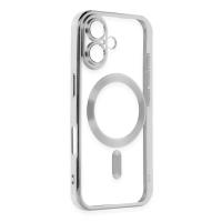 Newface iPhone 16 Kılıf Kross Magneticsafe Kapak - Gümüş