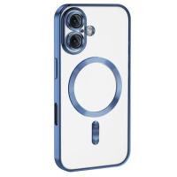 Newface iPhone 16 Plus Kılıf Kross Magneticsafe Kapak - Mavi