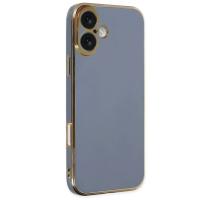 Newface iPhone 16 Kılıf Volet Silikon - Mavi