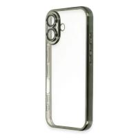 Newface iPhone 16 Plus Kılıf Razer Lensli Silikon - Yeşil