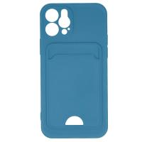 Newface iPhone 12 Kılıf Kelvin Kartvizitli Silikon - Mavi