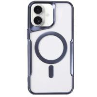 Newface iPhone 16 Plus Kılıf Boyi Magsafe Silikon Kapak - Lacivert