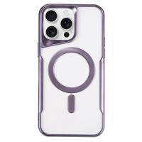 Newface iPhone 16 Pro Kılıf Boyi Magsafe Silikon Kapak - Derin Mor