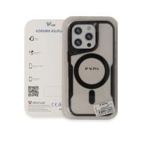 Newface iPhone 16 Pro Max Kılıf Boyi Magsafe Silikon Kapak - Derin Mor