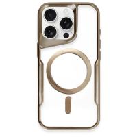 Newface iPhone 16 Pro Max Kılıf Boyi Magsafe Silikon Kapak - Kahverengi