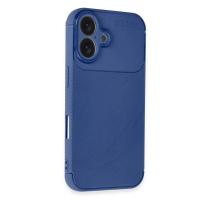 Newface iPhone 16 Plus Kılıf Auto Focus Karbon Kapak - Lacivert