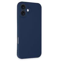 Newface iPhone 16 Kılıf First Silikon - Lacivert