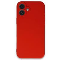 Newface iPhone 16 Kılıf First Silikon - Kırmızı