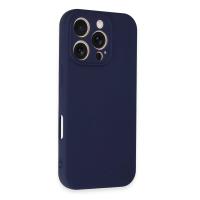 Newface iPhone 16 Pro Kılıf First Silikon - Lacivert