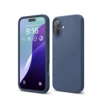 Newface iPhone 16 Plus Kılıf Nano içi Kadife Silikon - Lacivert