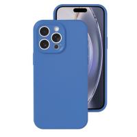 Newface iPhone 16 Pro Kılıf Nano içi Kadife Silikon - Mavi