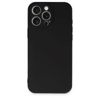 Newface iPhone 16 Pro Max Kılıf Nano içi Kadife Silikon - Siyah