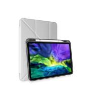 Newface iPad Pro 11 (2024) Kılıf Kalemlikli Mars Tablet Kılıfı - Gri