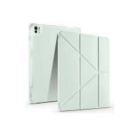 Newface iPad Pro 13 (2024) Kılıf Kalemlikli Mars Tablet Kılıfı - Açık Yeşil