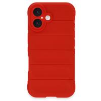 Newface iPhone 16 Plus Kılıf Optimum Silikon - Kırmızı