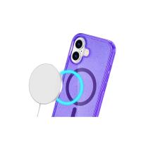 Newface iPhone 16 Plus Kılıf Glow Magsafe Kapak - Mor