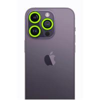 Newface iPhone 12 Pro Neon Fosforlu Kamera Lens - Yeşil