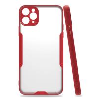Newface iPhone 11 Pro Kılıf Platin Silikon - Kırmızı