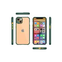 Newface iPhone 13 Mini Kılıf Miami Şeffaf Silikon - Koyu Yeşil