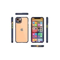 Newface iPhone 13 Mini Kılıf Miami Şeffaf Silikon - Lacivert