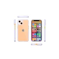 Newface iPhone 13 Mini Kılıf Miami Şeffaf Silikon - Lila