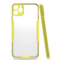Newface iPhone 11 Pro Max Kılıf Platin Silikon - Sarı