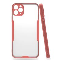 Newface iPhone 11 Pro Max Kılıf Platin Silikon - Pembe