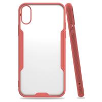 Newface iPhone X Kılıf Platin Silikon - Pembe