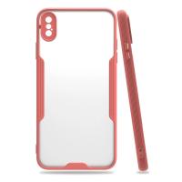 Newface iPhone XS Max Kılıf Platin Silikon - Pembe